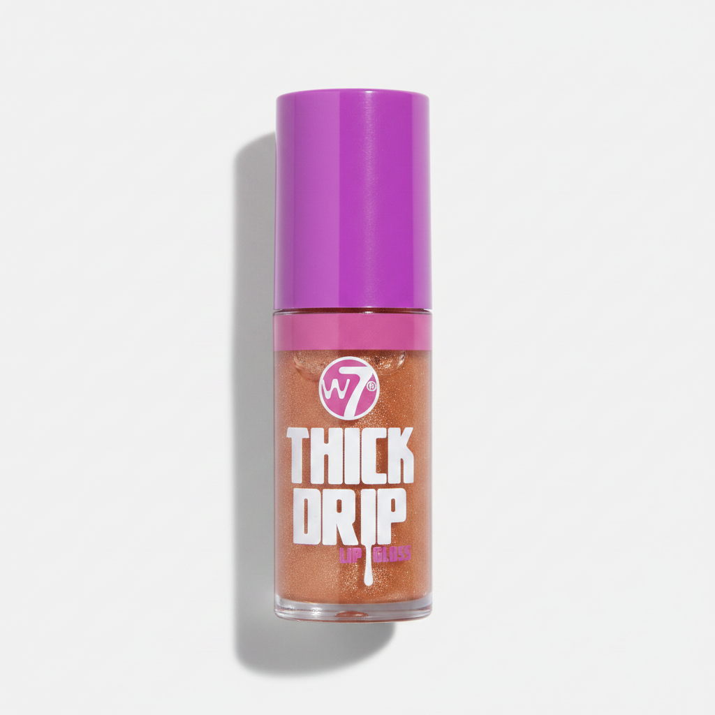 W7 Thick Drip Lip Gloss High Shine Moisturizing Shimmer Lip Glaze 4.7ml Vegan