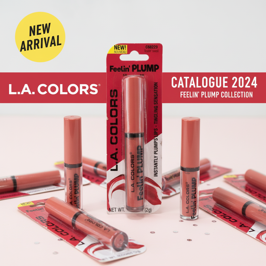 L.A. COLORS Feelin' PLUMP Lip Gloss C68229 Feelin' Swell Tingling Plumper NEW 2g