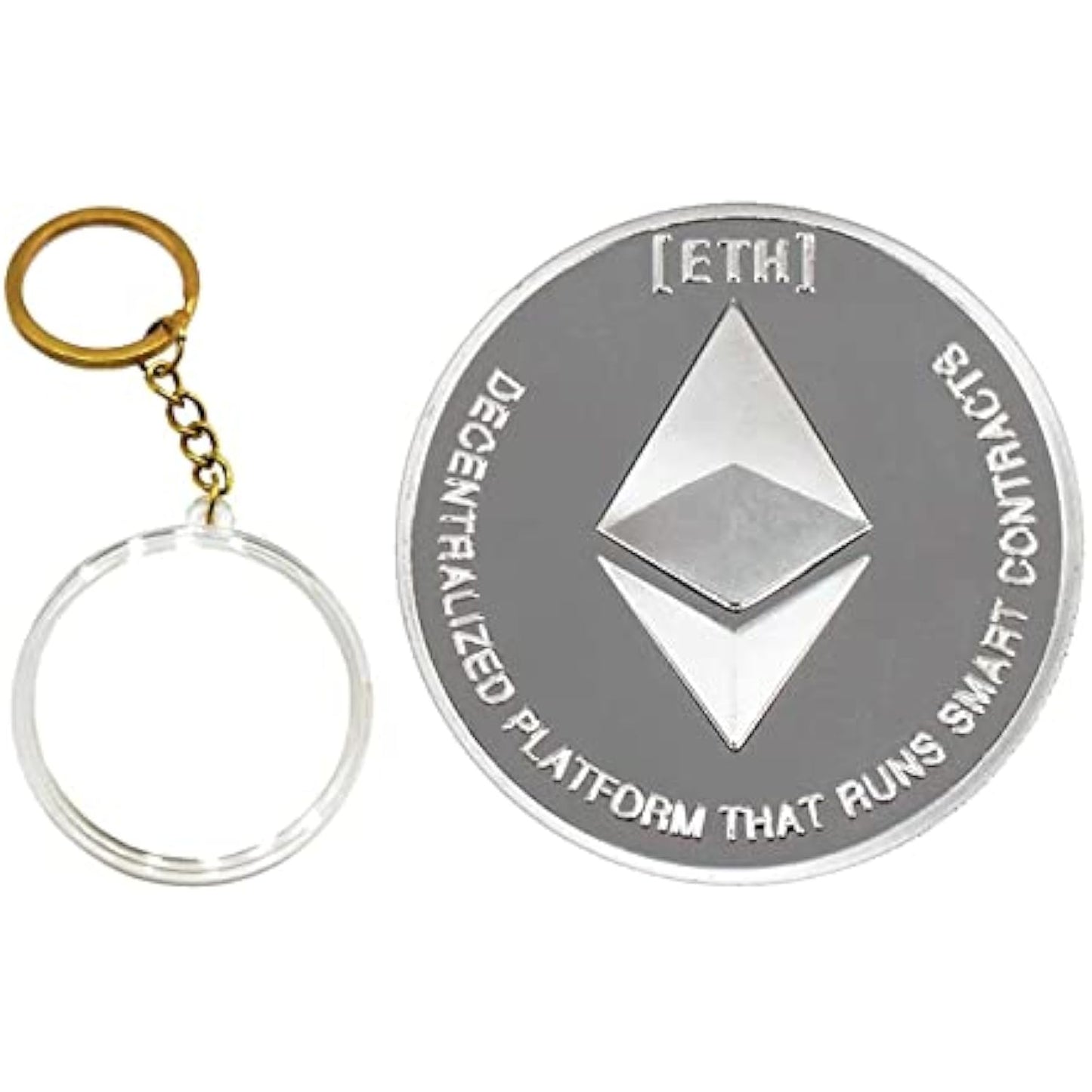 Cryptocurrency Collectors Edition 40mm Crypto Coin Keychain Capsule Set Bitcoin