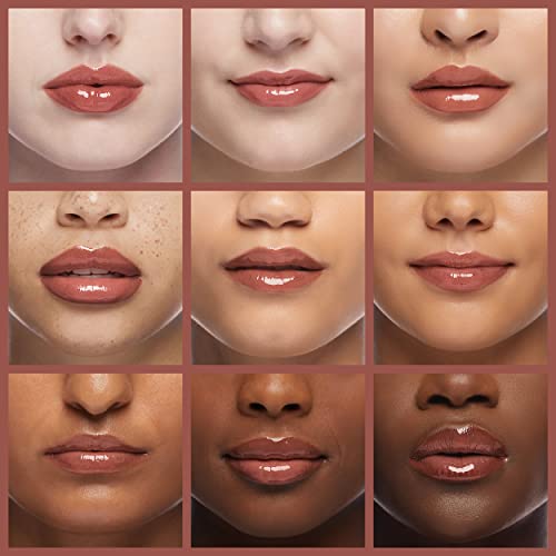 L'Oreal Paris Infallible Pro Gloss Plump Lip Gloss with Hyaluronic Acid, Long Lasting Plumping Shine, Lips Look Instantly Fuller and More Plump, Nude Twinkle, 0.21 fl. oz.