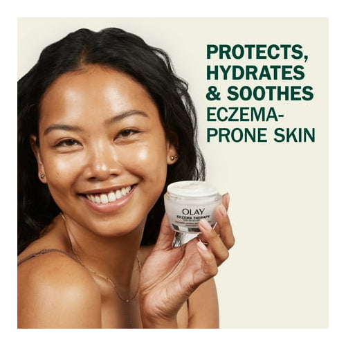 Olay Sensitive Skin Eczema Therapy Face Moisturizer with Colloidal Oatmeal, Fragrance-Free, 1.7 oz