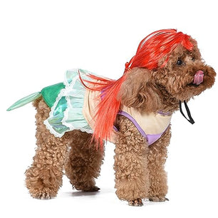 Disney for Pets Halloween Disney Princess Ariel Costume - Large - | Disney Princess Halloween Costumes for Dogs, Officially Licensed Disney Dog Halloween Costume, Multicolor (FF22912)