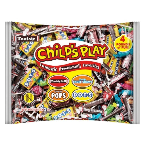 Tootsie Child's Play Assorted Funtastic Tootsie Roll Favorites Variety Pack of 4.4 lb (70.2oz)