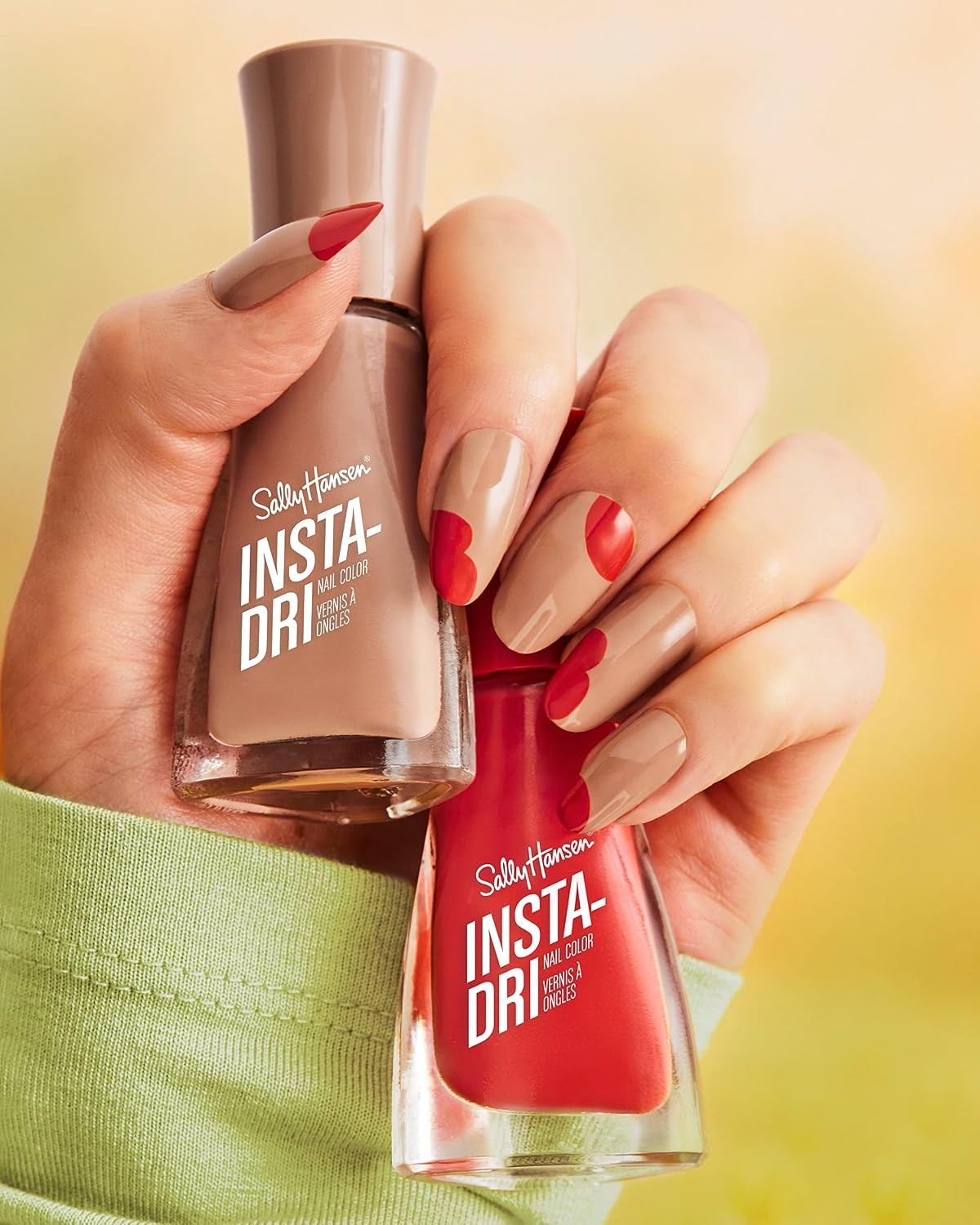 Sally Hansen Insta-Dri ASAP Apple Red Nail Polish Quick Dry 1 Minute 0.31oz 3-in