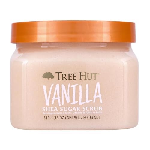 Tree Hut Vanilla Shea Butter Sugar Body Scrub, 18 oz