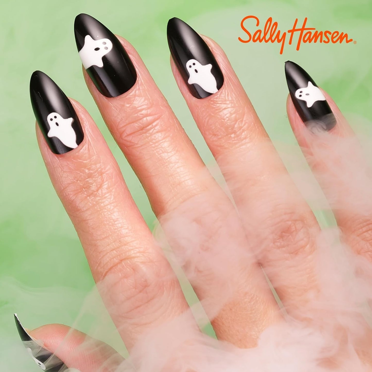 Sally Hansen Salon Effects® Perfect Manicure, Ghoul Power, Press On Nails, Non-Damaging Adhesive Tabs, File, and Alcohol Pad Included