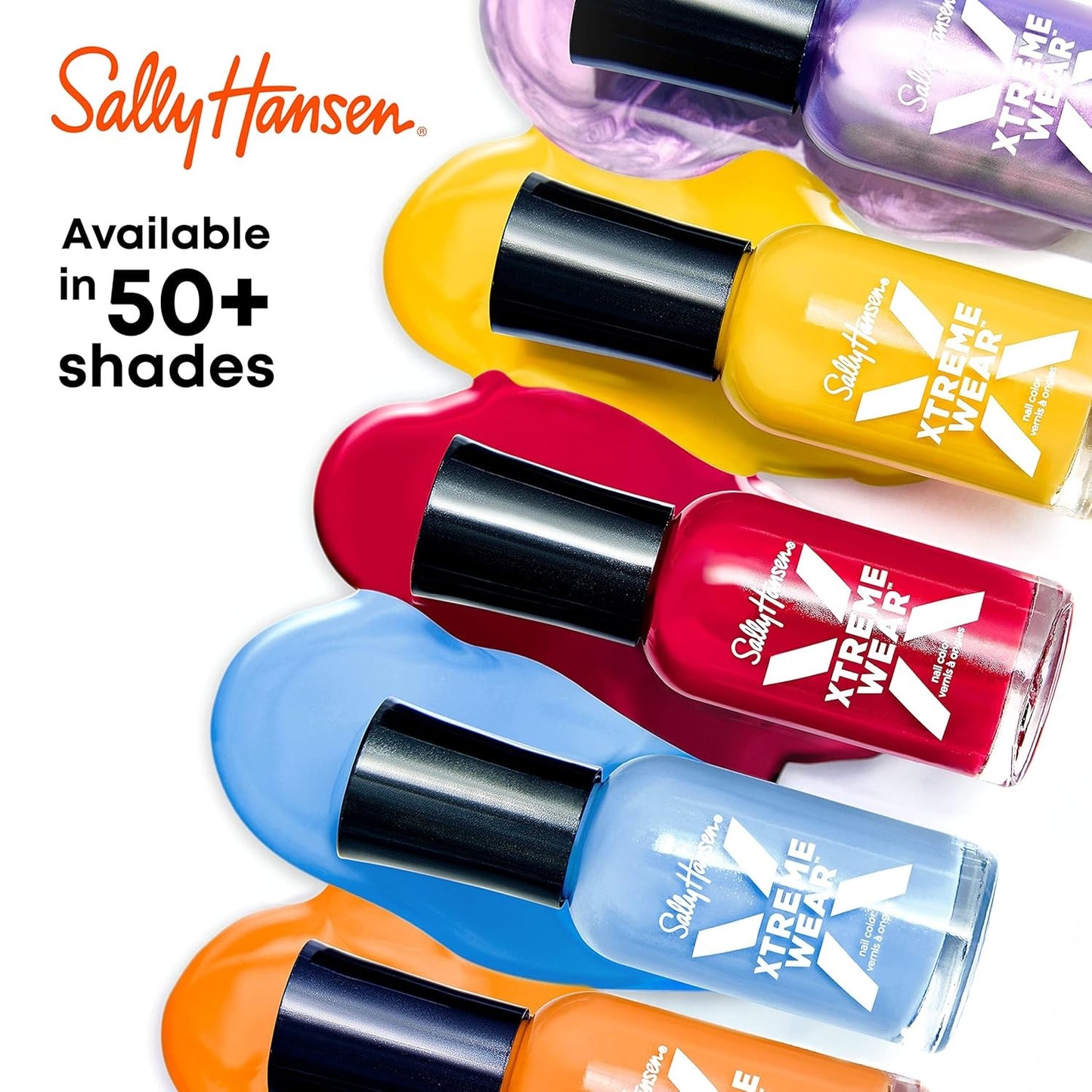 Sally Hansen Xtreme Wear Nail Polish - Chip Resistant - 5 Colors Set