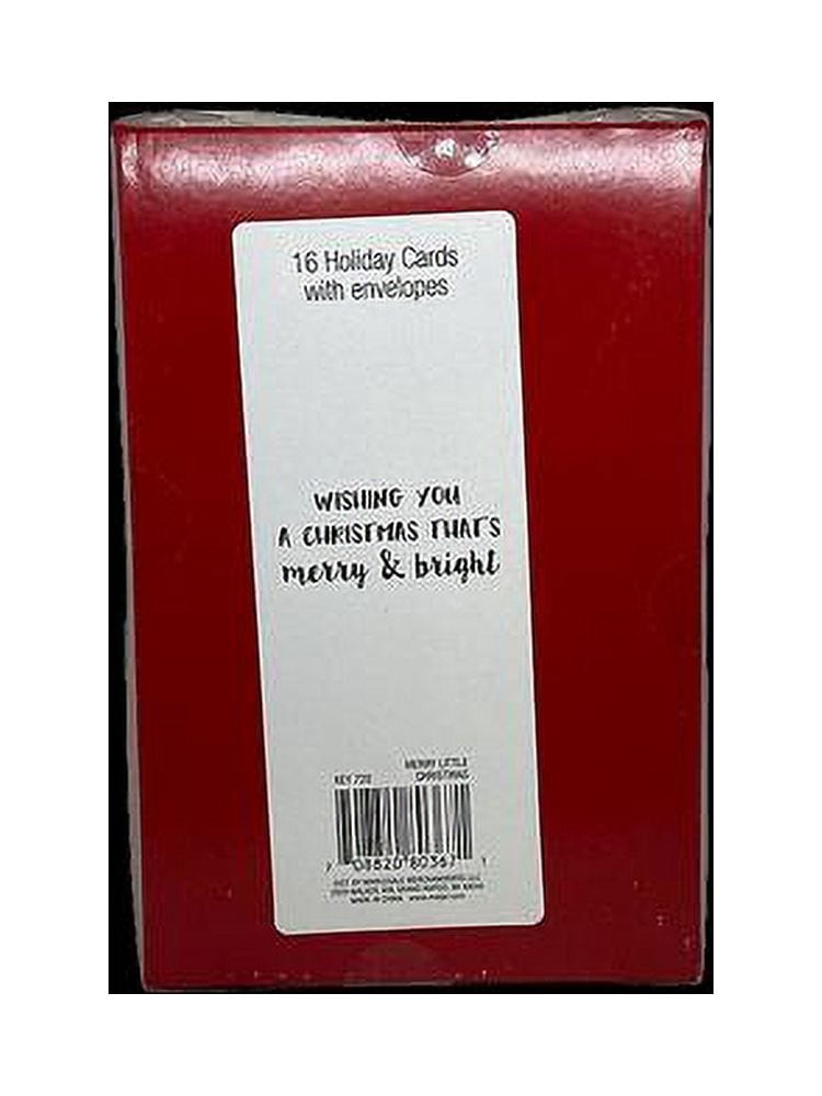 American Greetings Christmas Holiday Cards with Envelopes, Little Christmas 16ct