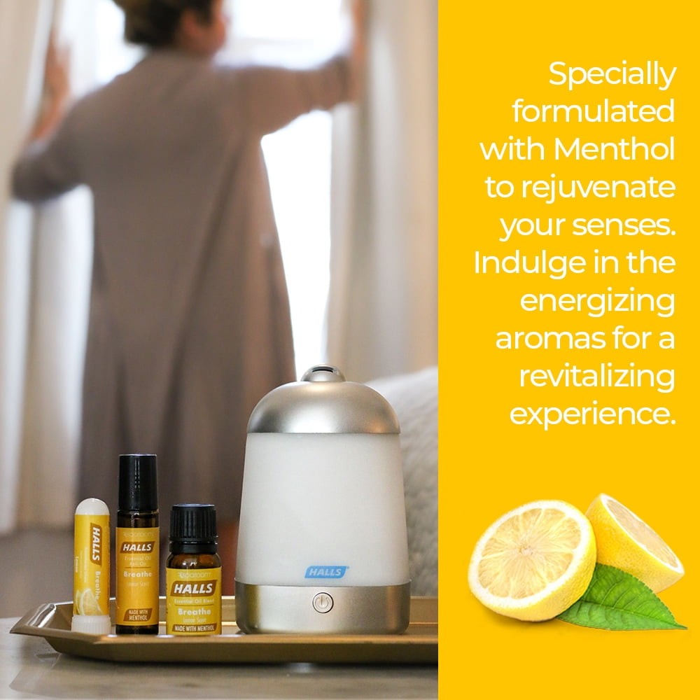 HALLS Aromatherapy Essential Oil Lemon Blend - 10 ml