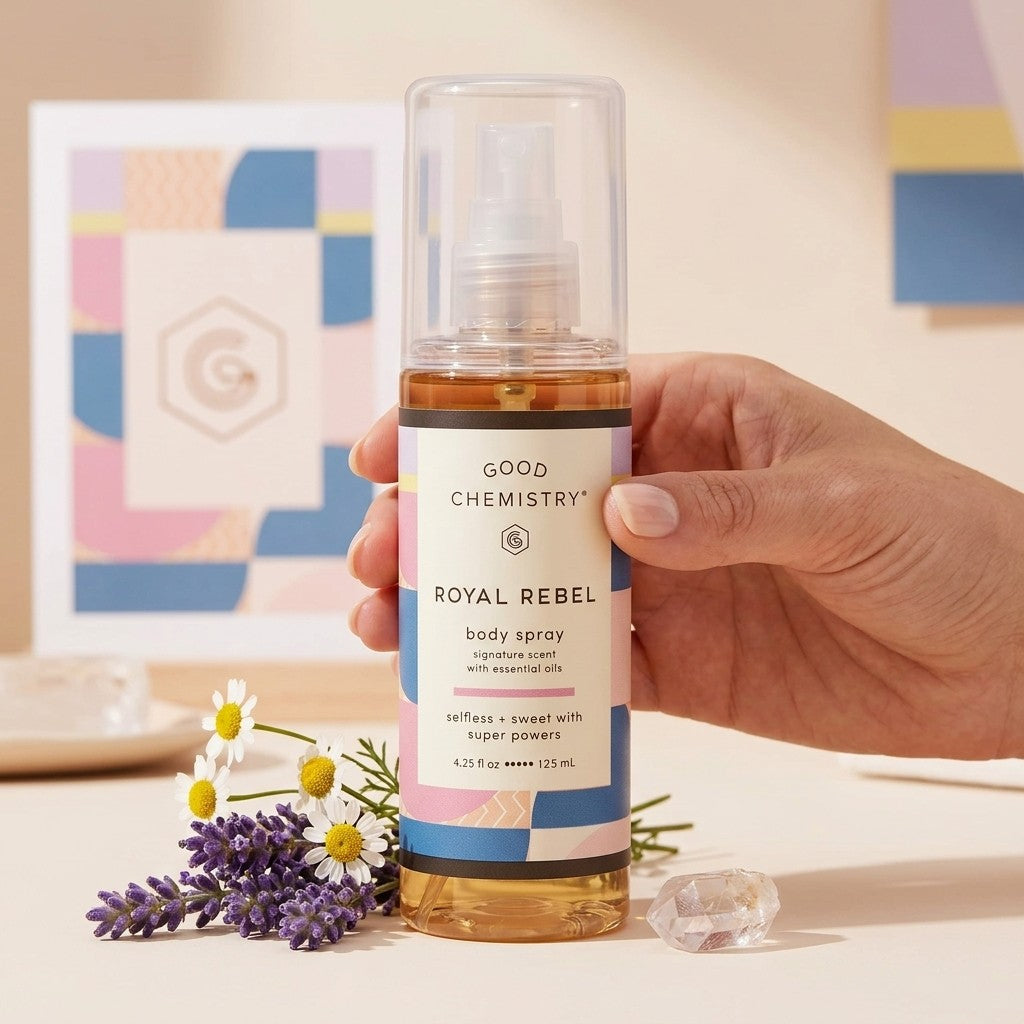 Good Chemistry Royal Rebel Body Spray 4.25 fl oz Vegan Fragrance Mist