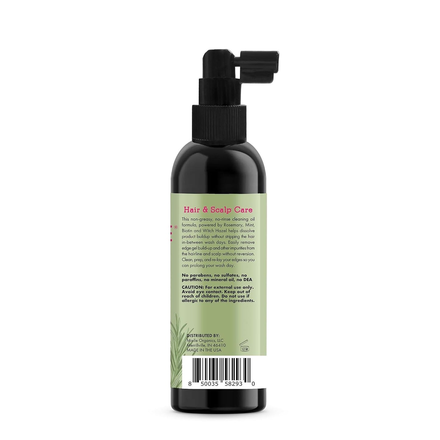 Mielle Organics Rosemary & Mint Scalp & Edge Cleansing Hair Oil - No-Rinse 4 oz