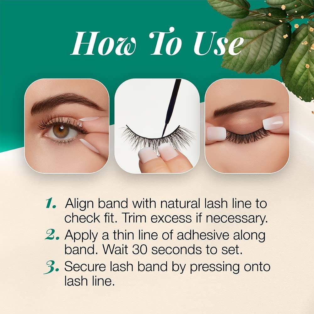 Ardell Eco Lashes 451, Lightweight Natural Look, 1 Pair False Eyelashes
