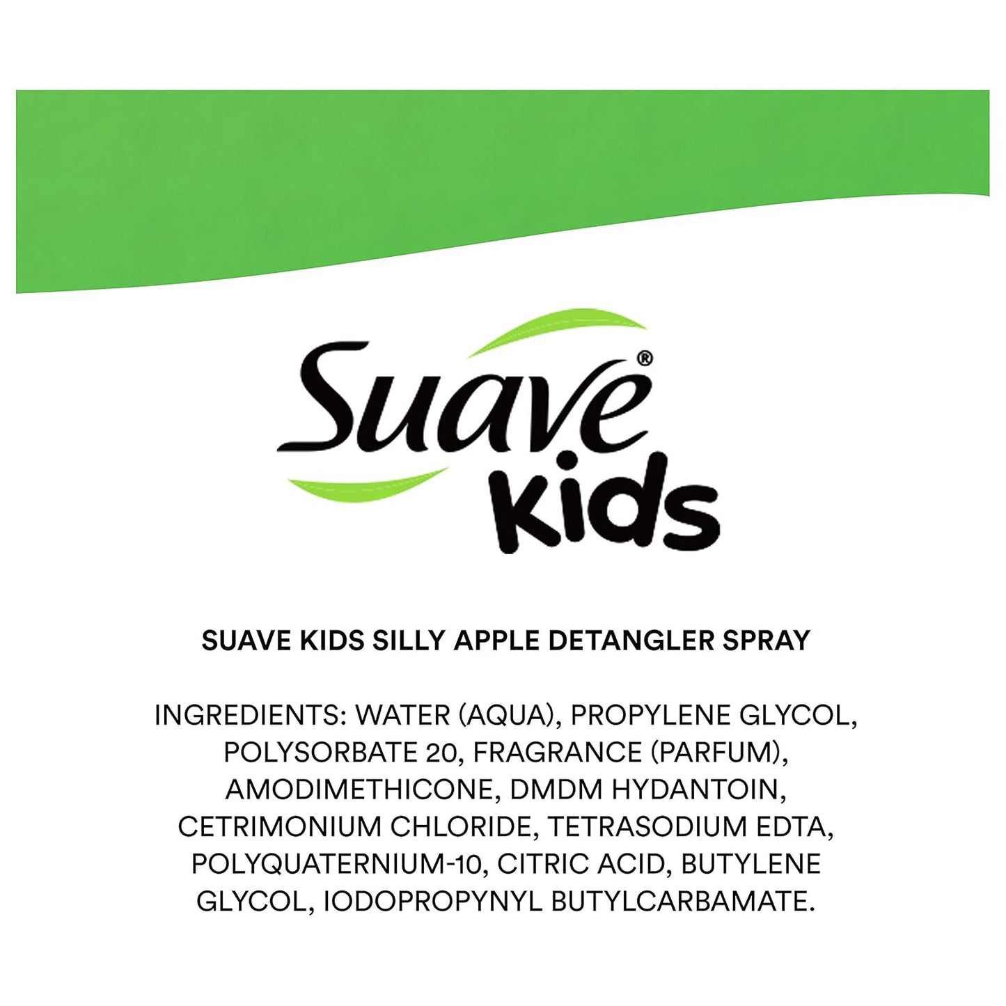 Suave Kids Detangler Spray For Tear-Free Styling Silly Apple Dermatologist-Teste