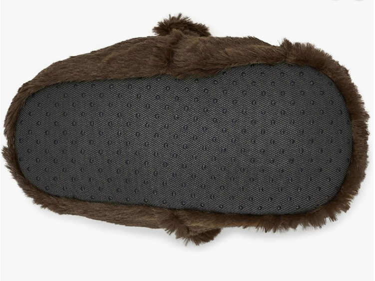 Carter's Toddler Boy Brown Moose Plush Slippers House Shoes Size XS 3-4