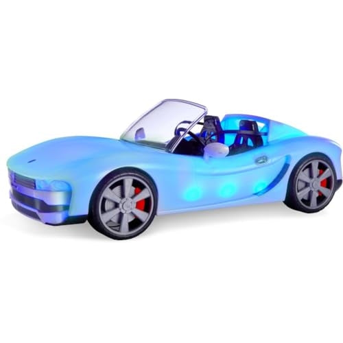 Rainbow High Color Change Car ā Convertible Vehicle, 8-in-1 Light-Up, Multicolor with Wheels That Move, Working Seat Belts, Steering Wheel. Fits 2 Fashion Dolls, Toy Gift for Kids Ages 6 7 8+ to 12