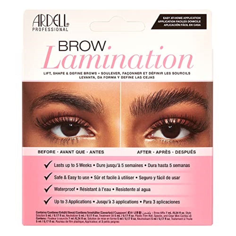 Ardell Brow Lamination Kit, Lift, Shape, and Define Brows, Waterproof, 1-pack