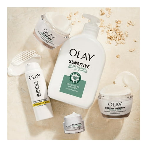 Olay Sensitive Skin Eczema Therapy Face Moisturizer with Colloidal Oatmeal, Fragrance-Free, 1.7 oz