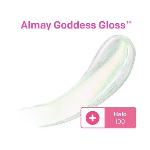 Almay Goddess Moisturizing Holographic Lip Gloss, Hypoallergenic, 100 Halo