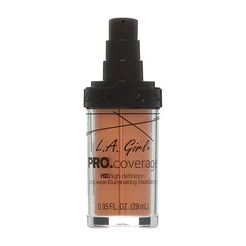 LA Girl Pro Coverage HD Long Wear Illuminating Foundation - Color : GLM651 - Bronze