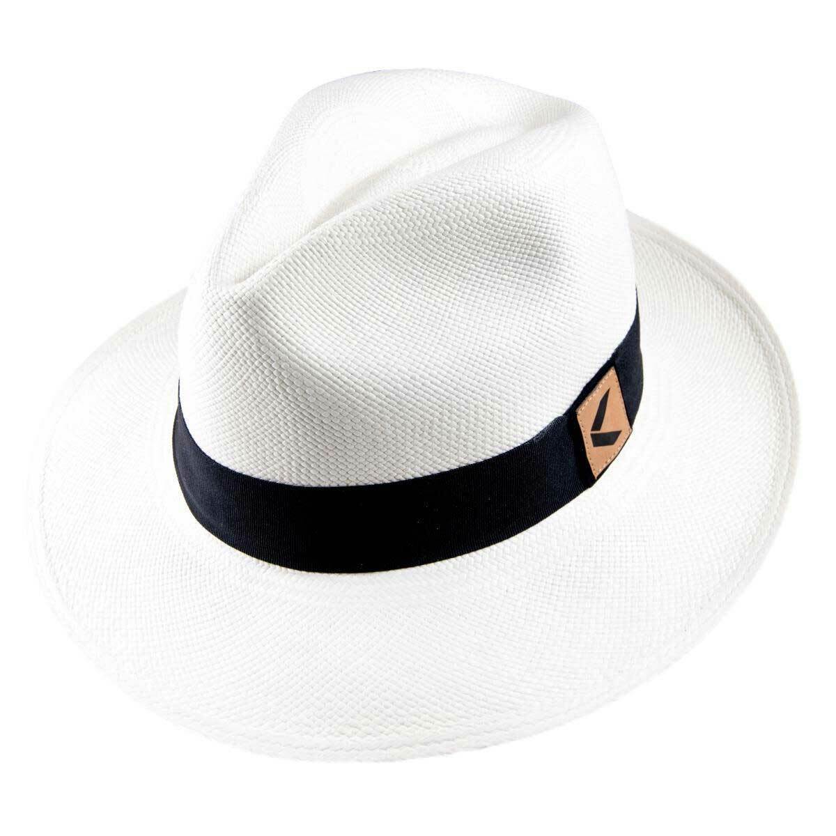 Toquilla Straw Panama Hat Ecuador Handwoven - Fedora Style with Gift Bag and Box