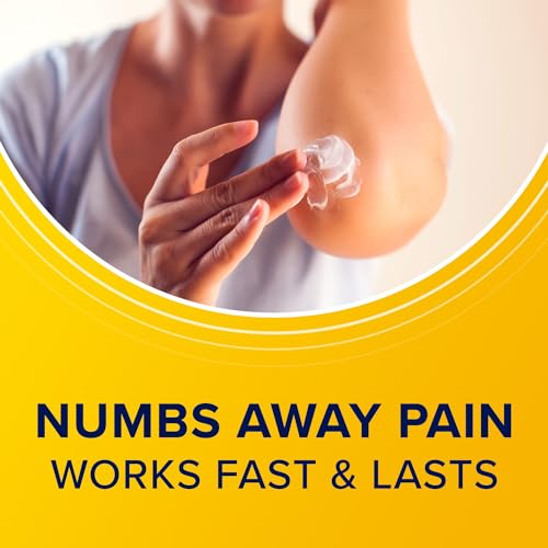 Aspercreme Lidocaine Pain Relief Cream Soothes Aggravated Nerves, Numbing Topical Analgesic with Max-Strength 4% Lidocaine & Moisturizing Aloe, 2.7 Oz.