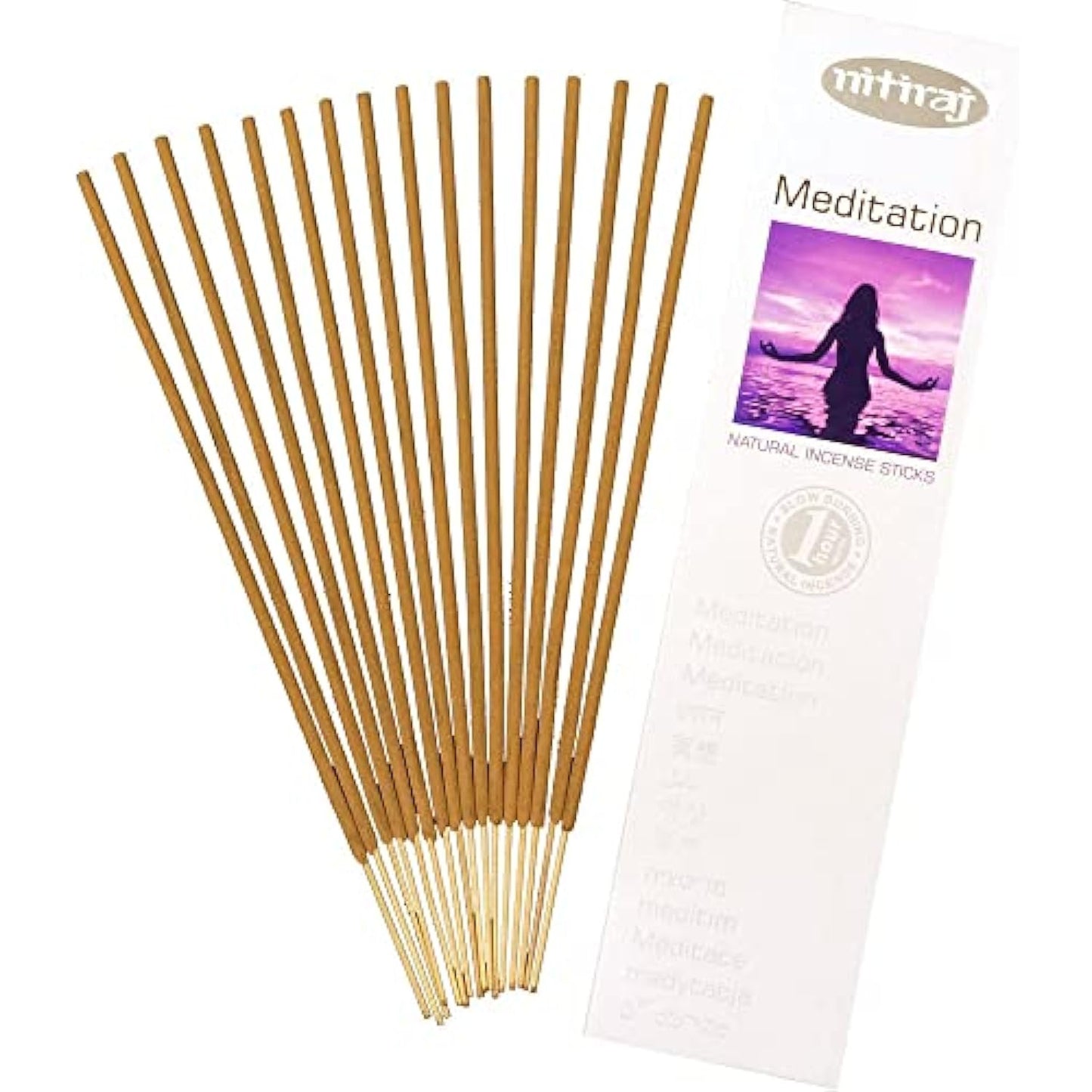 Nitiraj Platinum Natural Incense Sticks Slow Burning 1hr. 2Pack