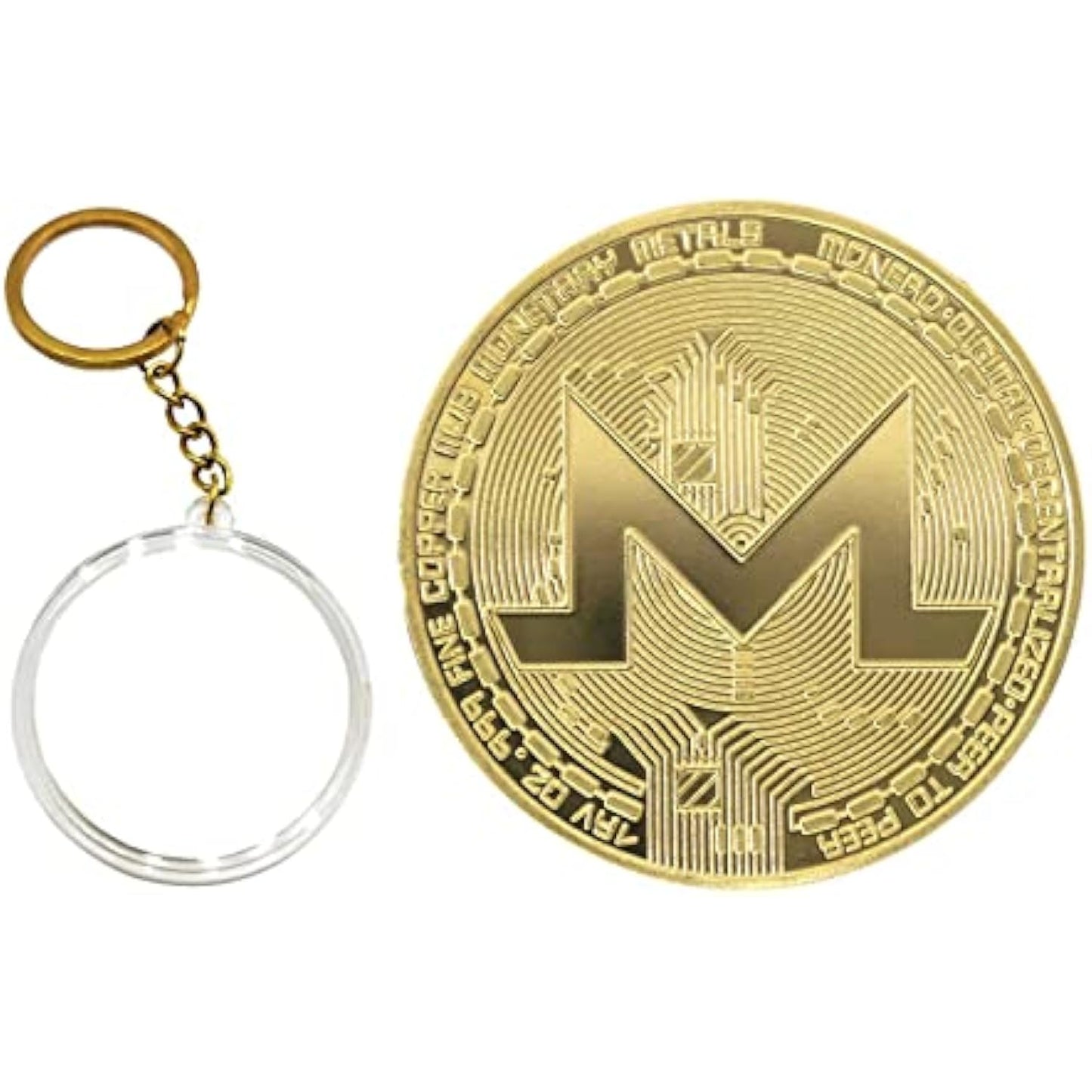 Cryptocurrency Collectors Edition 40mm Crypto Coin Keychain Capsule Set Bitcoin