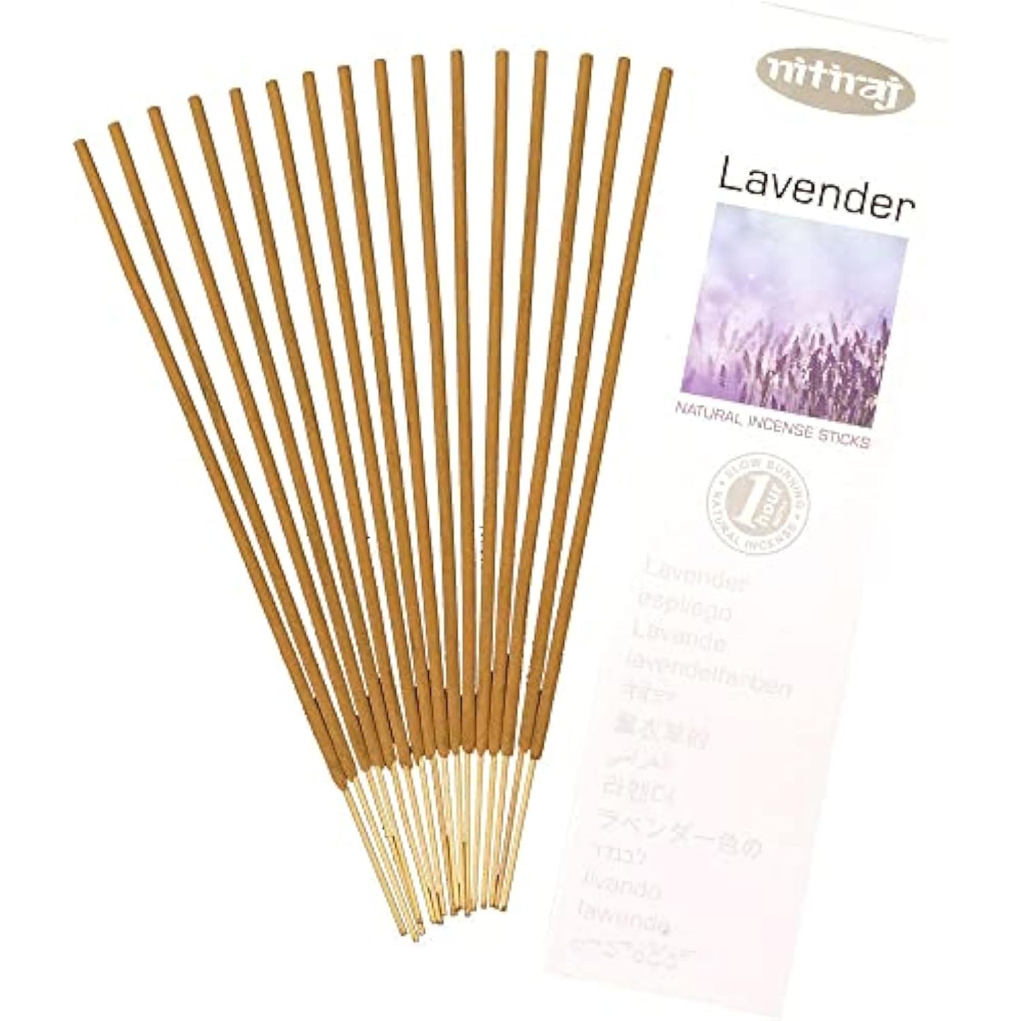 Nitiraj Platinum Natural Incense Sticks Slow Burning 1hr. 2Pack