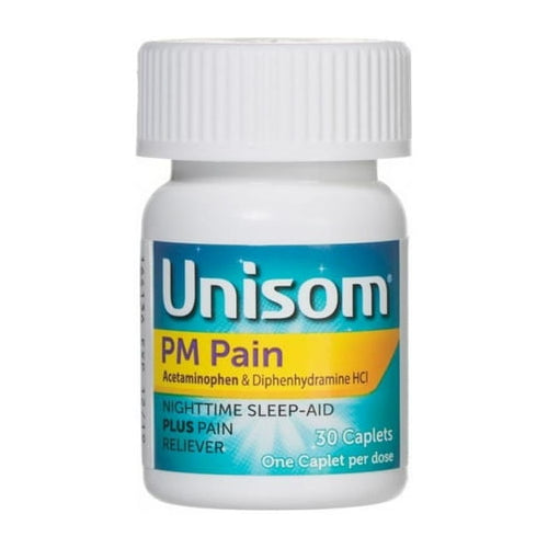 Unisom PM Pain Caplets (30 Ct), Acetaminphen & Diphenhydramine HCI