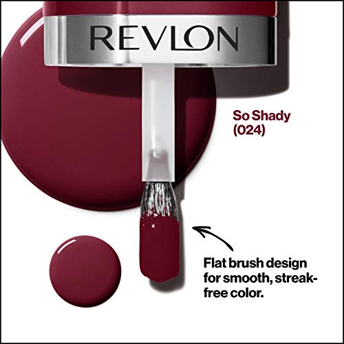 REVLON Ultra HD Snap Nail Polish, Glossy Nail Color, 100% Vegan Formula, No Base and Top Coat Needed, 024 So Shady, 0.27 fl. Oz.
