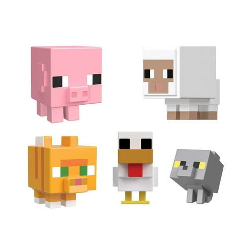 Minecraft Mob Head Minis Farmland Figure 5-Pack