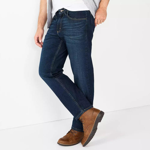 Men s Wrangler Relaxed-Fit Jeans Blackened Indigo 40x32