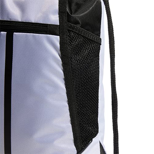 adidas Unisex Alliance 2 Sackpack Drawstring Bag, White/Black, One Size
