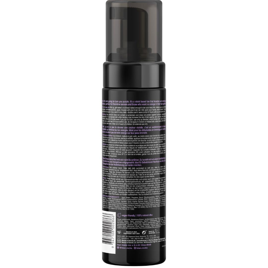 b.tan love at first tan - self tan mousse, 6.7 fl oz