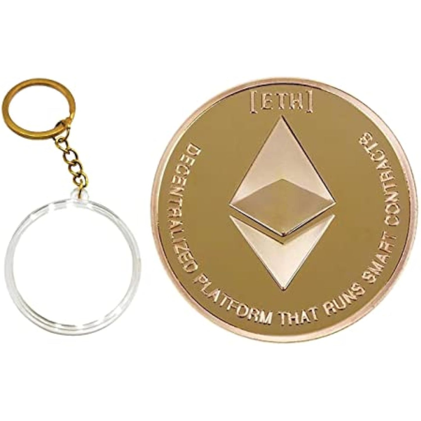 Cryptocurrency Collectors Edition 40mm Crypto Coin Keychain Capsule Set Bitcoin