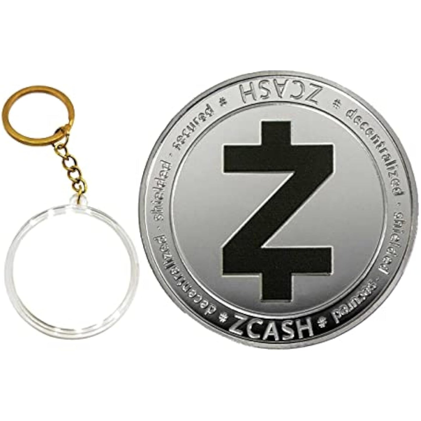 Cryptocurrency Collectors Edition 40mm Crypto Coin Keychain Capsule Set Bitcoin