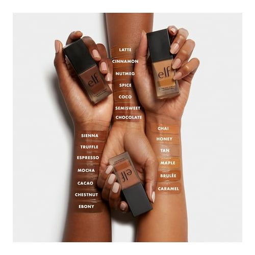 e.l.f. Flawless Satin Foundation, Chocolate, 0.68 fl oz