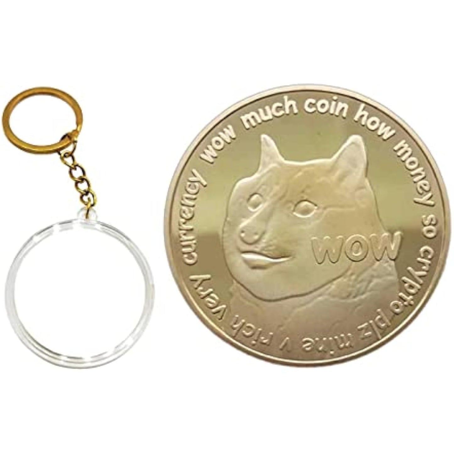 Cryptocurrency Collectors Edition 40mm Crypto Coin Keychain Capsule Set Bitcoin