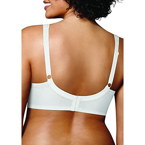 Playtex Women's 18-Hour Super Soft Wireless Full-Coverage, Moisture-Wicking Wirefree Bra, White, 36DD