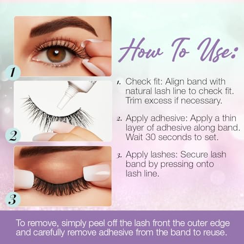 Ardell Winks Par-tay Lashes, Full Volume, 20mm Ultra-Long, Feathered and Fluttery, Black Band