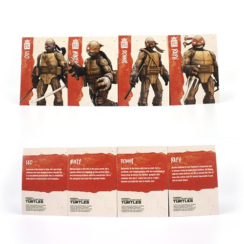 The Loyal Subjects Teenage Mutant Ninja Turtles BST AXN IDW Inspired Michelangelo, Leonardo, Donatello, and Raphael Zombie Turtles 5-inch Action Figure 4-Pack