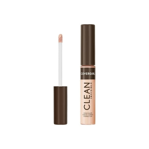COVERGIRL Clean Invisible Liquid Concealer, 107 Light Beige, 0.23 fl oz