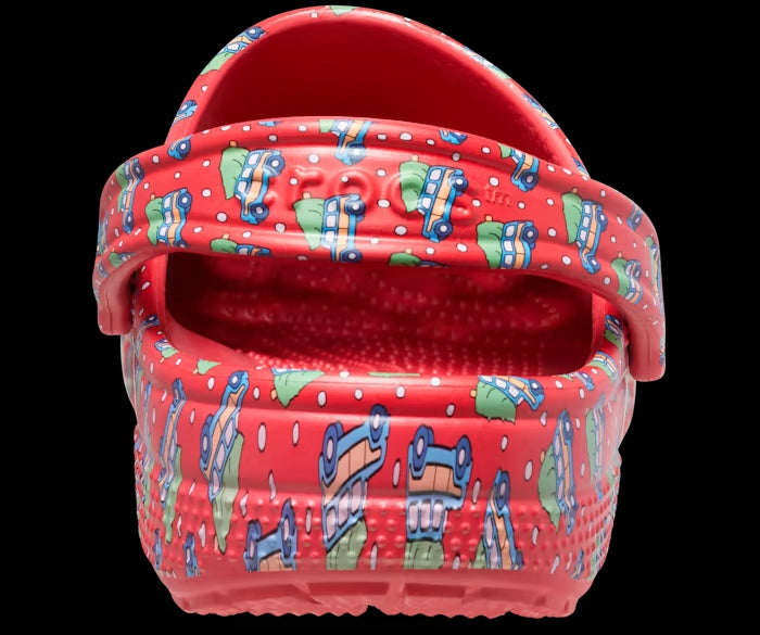Crocs Unisex Classic Vineyard Vines Holiday Clog White/Red Men's 11, Women's 13