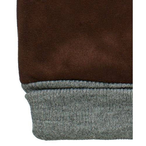 Isotoner Mens Brown Polyester Blend Slip On Fleece Lining Water Resistant Gloves M