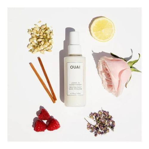 OUAI Leave In Conditioner & Heat Protectant Spray - Prime Hair for Style, Smooth Flyaways, Add Shine and Use as Detangling Spray - No Parabens, Sulfates or Phthalates (4.7 oz)