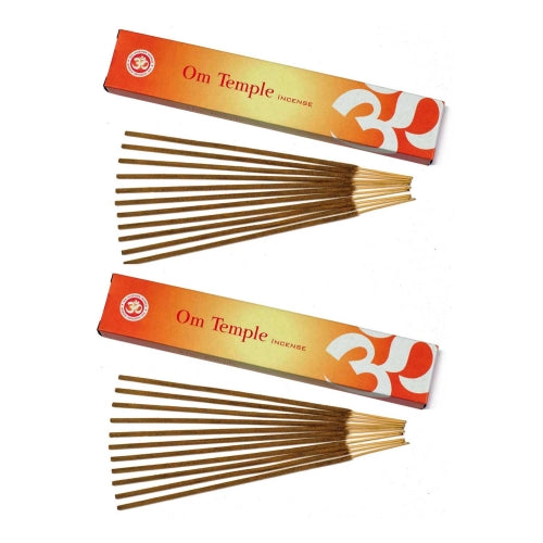 Om Incense Works Natural Fragrance Incense Sticks 2 Pack (15 grams per Box)