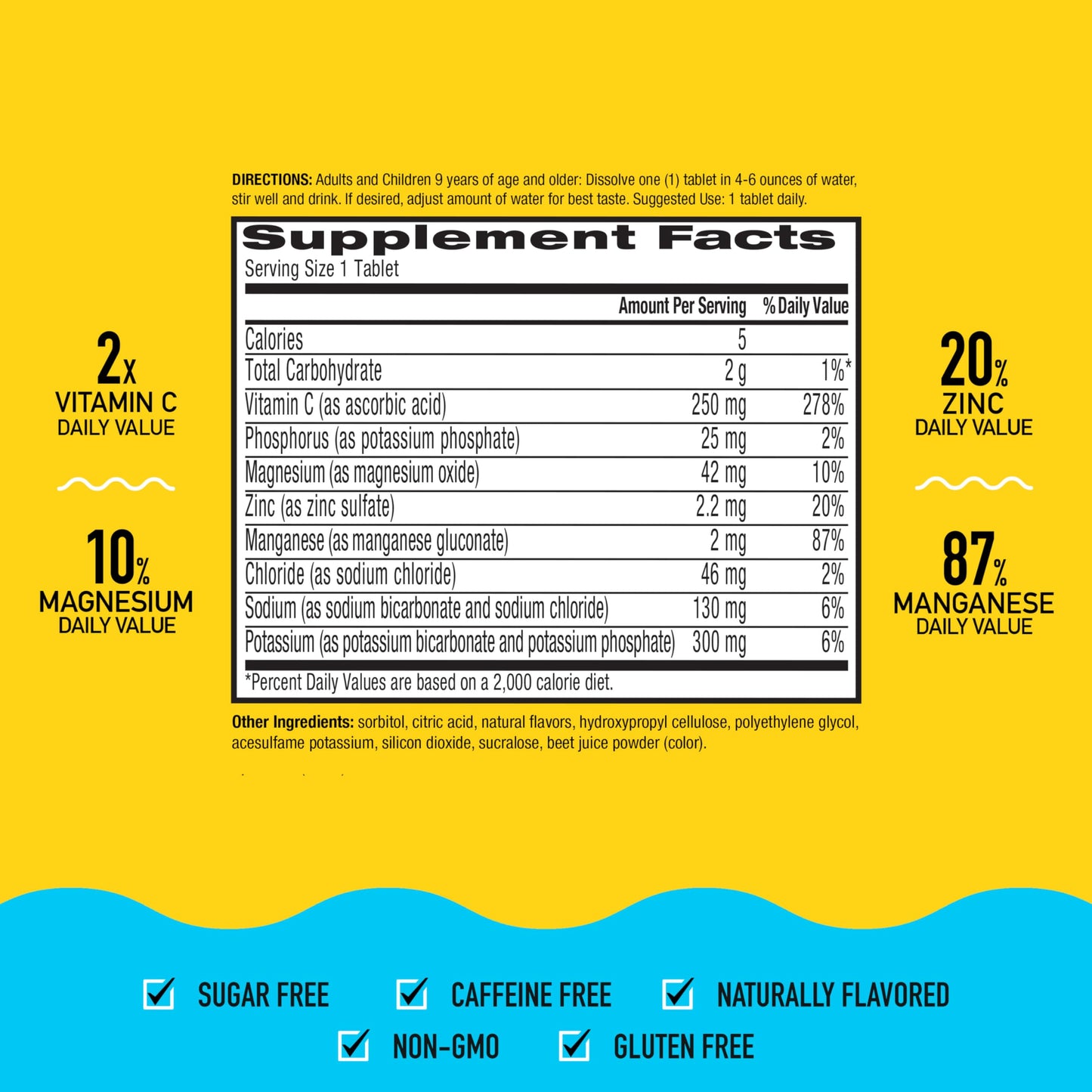 Airborne® Effervescent Tablets - Electrolyte Replenisher - Strawberry Lemon 72/10 ct.