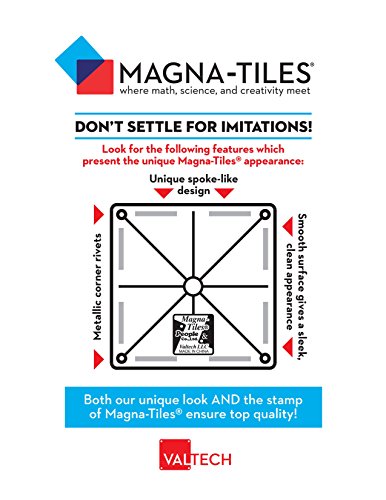 MAGNA-TILES Ice 16-Piece Magnetic Construction Set, The ORIGINAL Magnetic Building Brand