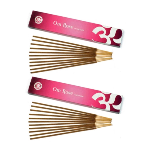 Om Incense Works Natural Fragrance Incense Sticks 2 Pack (15 grams per Box)