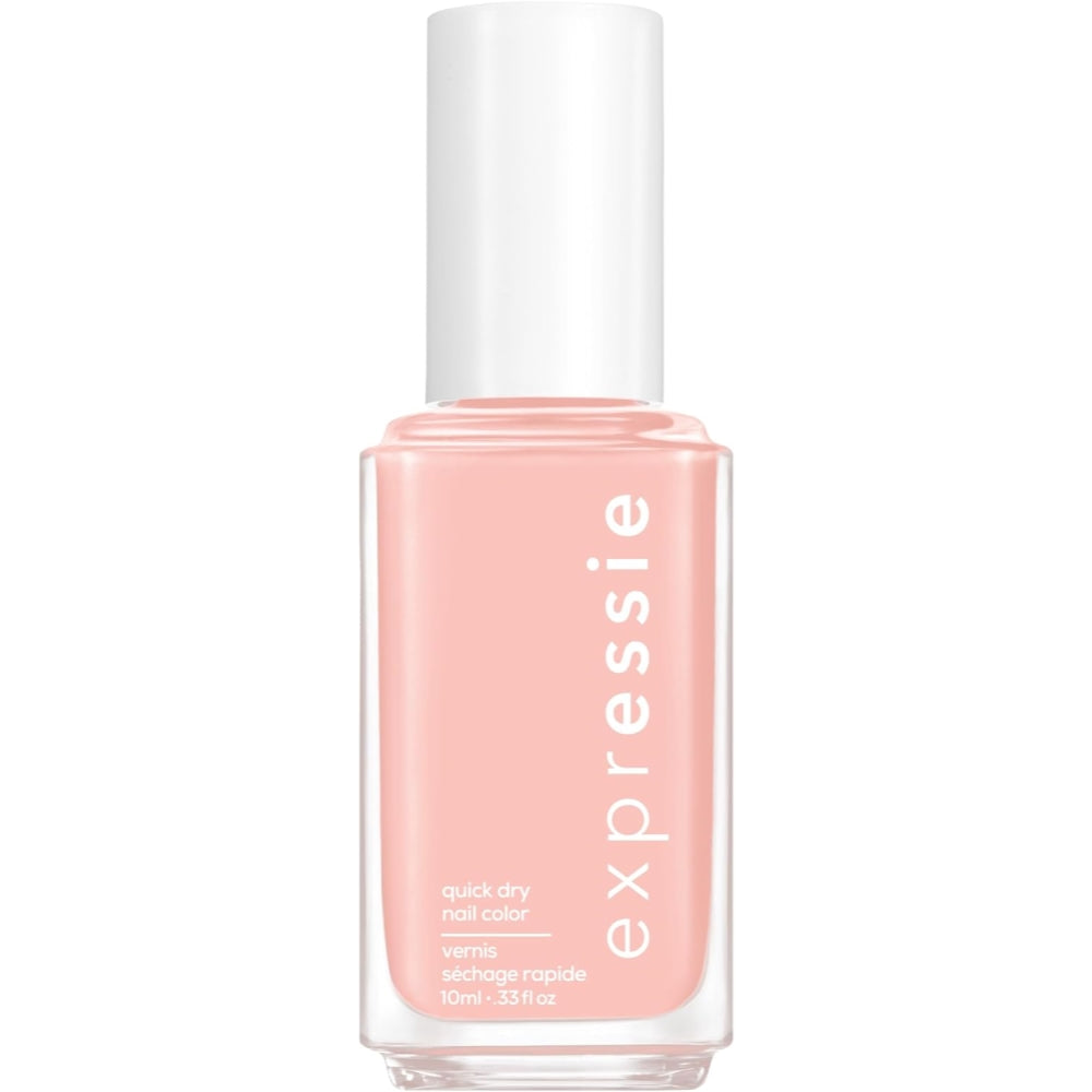 essie Expressie Quick Dry Nail Polish, Crop top and Roll, Soft Pink Beige, 0.33 fl oz Bottle